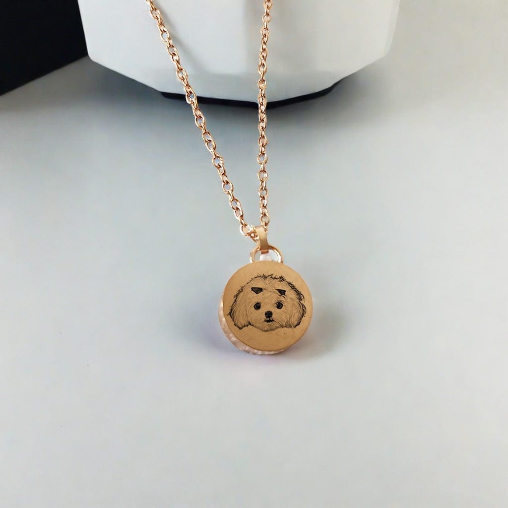 Personalized Heart Cremation Charm Necklace For Pet Ashes