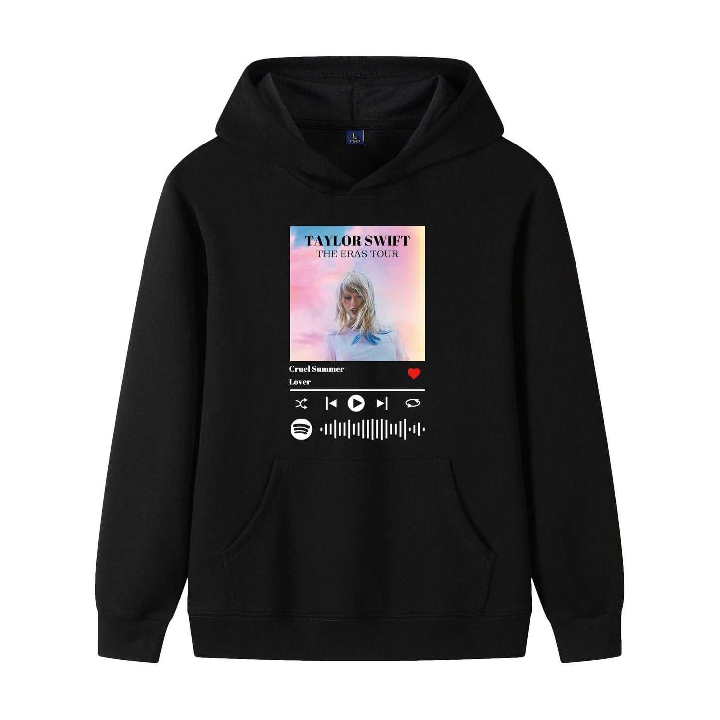Custom Spotify Scannable Music Code Hoodie With Photo