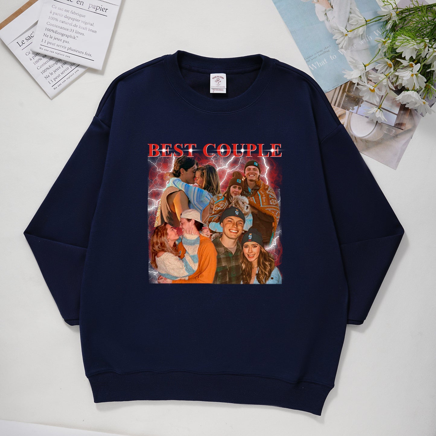 Customized Photo Printed T-shirt/Sweatshirt - Gift for Family Members, Pet Lovers