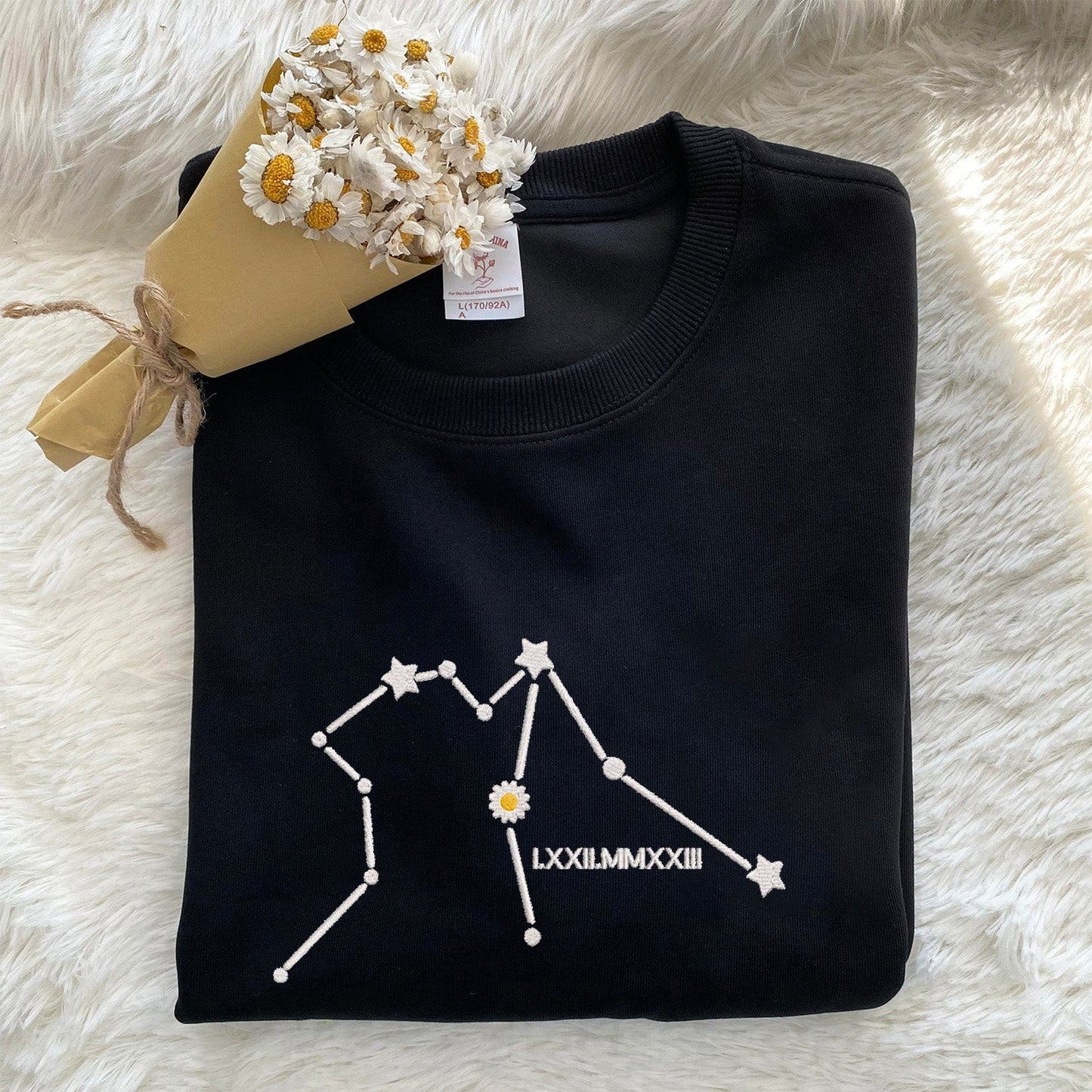 Mystichot Custom Embroidered Constellation Sweatshirt/Hoodie