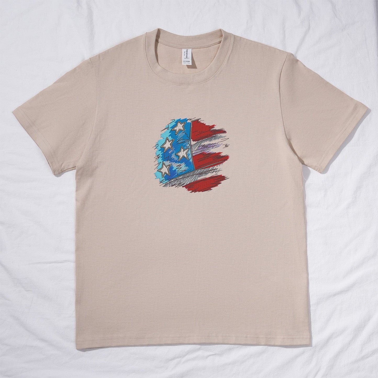 flag day. Memorials, thanksgivers, embroidered T-shirts