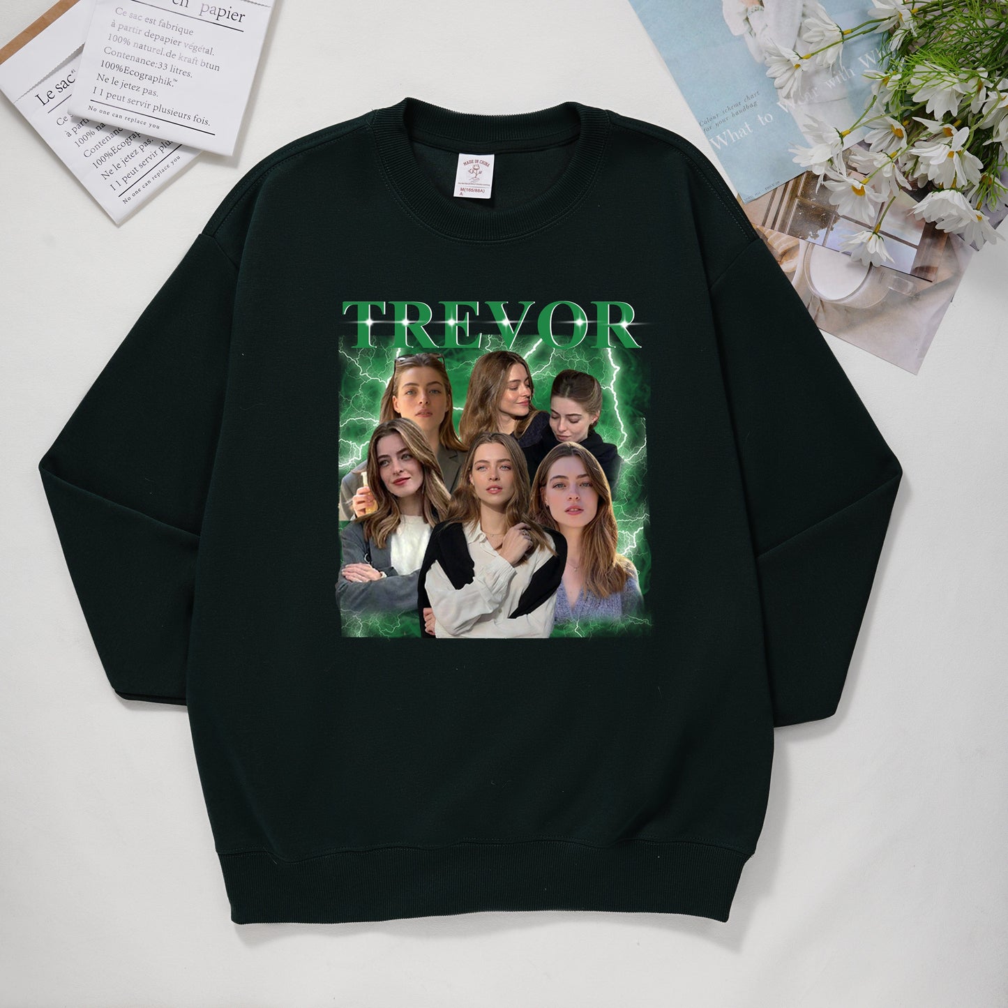 Customized Photo Printed T-shirt/Sweatshirt - Gift for Family Members, Pet Lovers