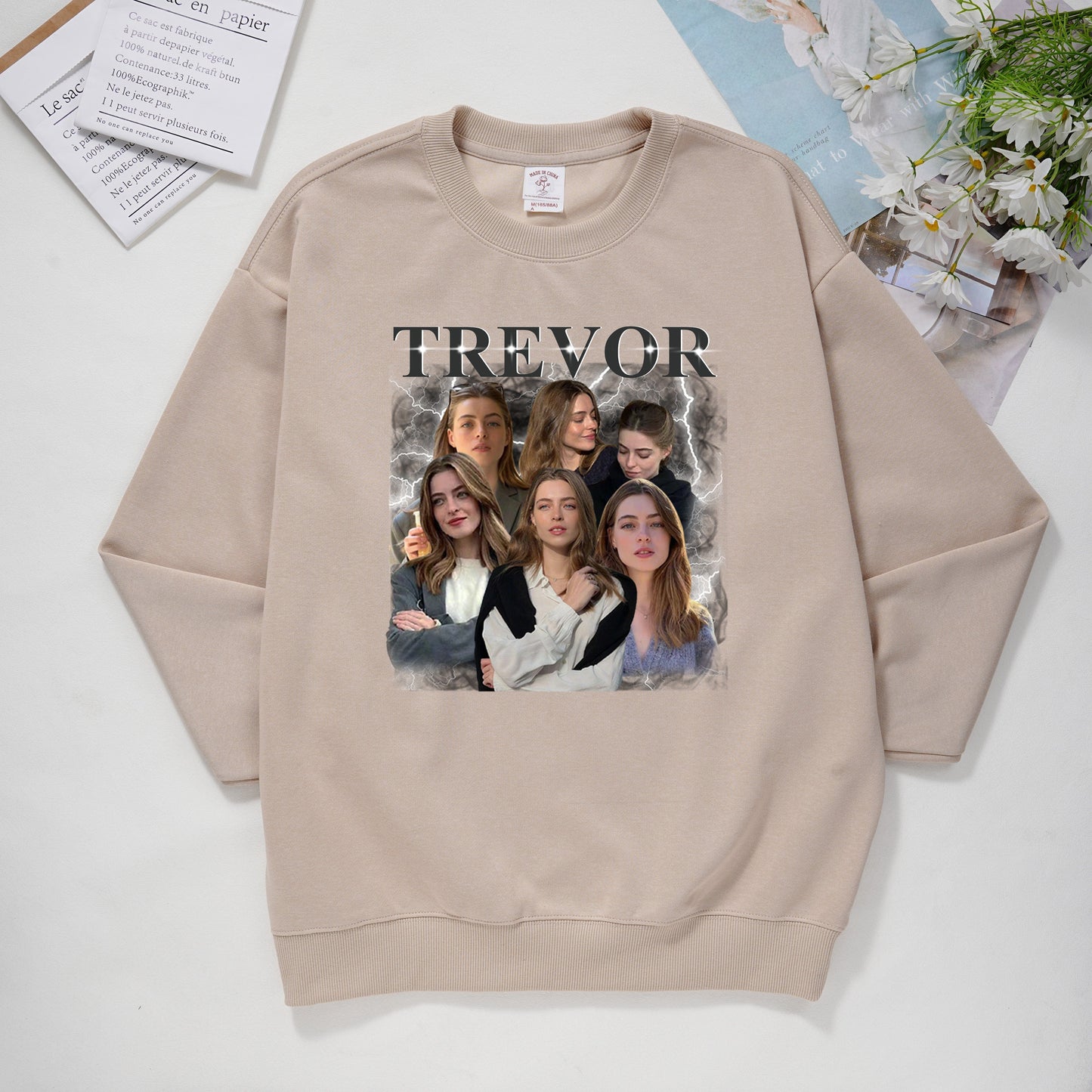 Customized Photo Printed T-shirt/Sweatshirt - Gift for Family Members, Pet Lovers