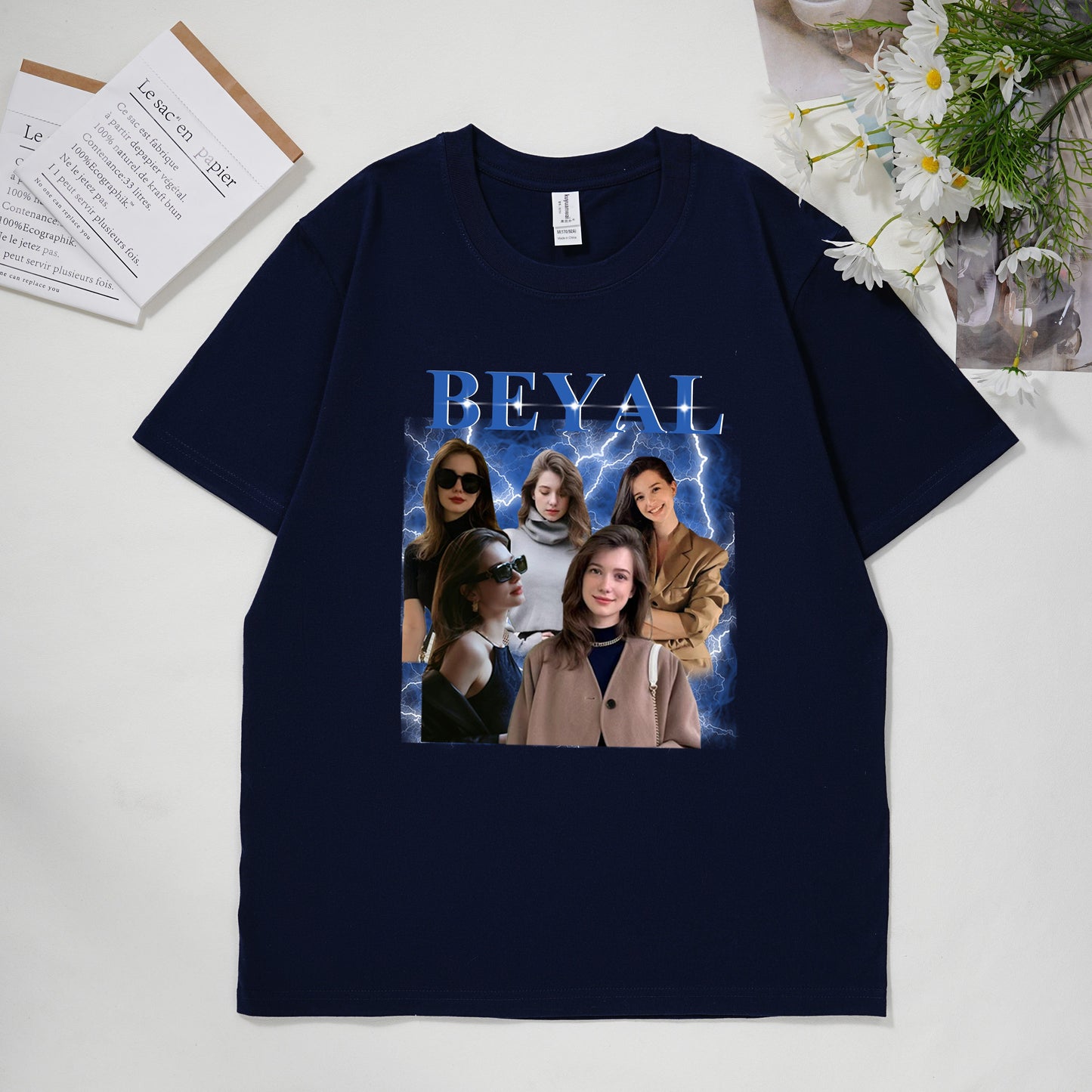 Customized Photo Printed T-shirt/Sweatshirt - Gift for Family Members, Pet Lovers