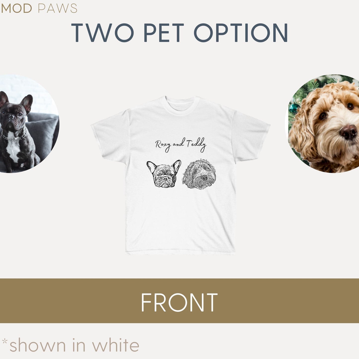 Custom Pet Shirt - Pet Photo + Name