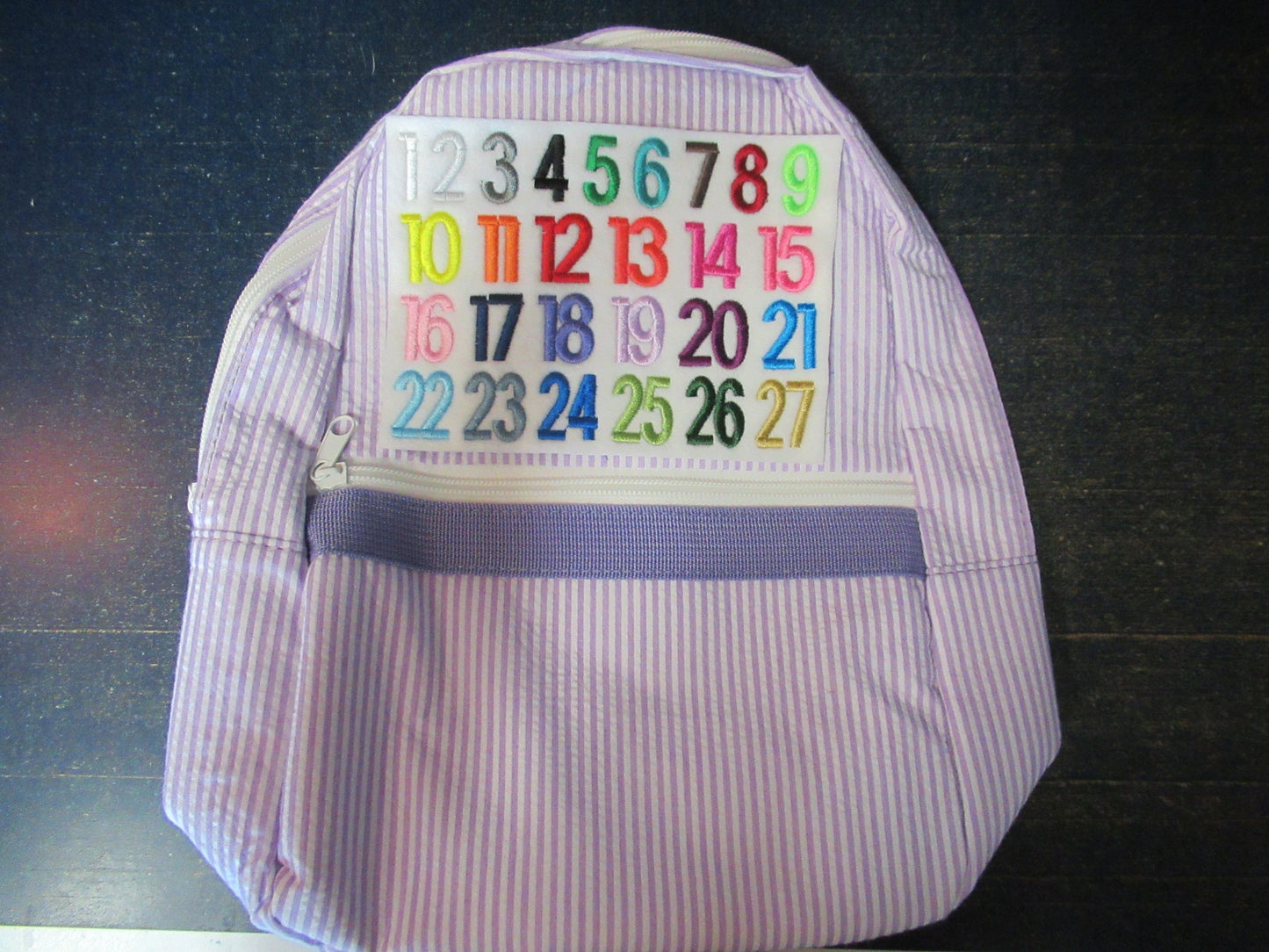 Personalized Seersucker Toddler Backpack: Flower Girl Gift, Ring Bearer Gift