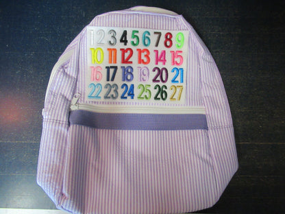 Personalized Seersucker Toddler Backpack: Flower Girl Gift, Ring Bearer Gift