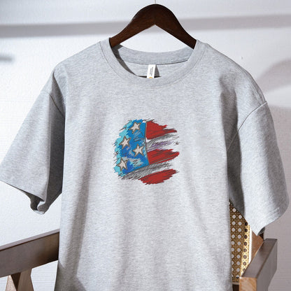 flag day. Memorials, thanksgivers, embroidered T-shirts