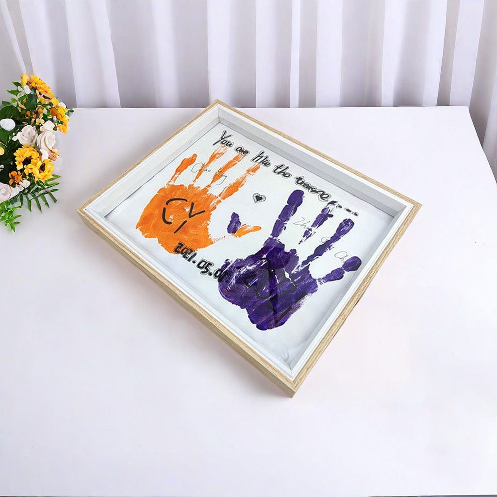 Diy couple handprint picture frame Birthday gift Anniversary Valentine's Day picture frame