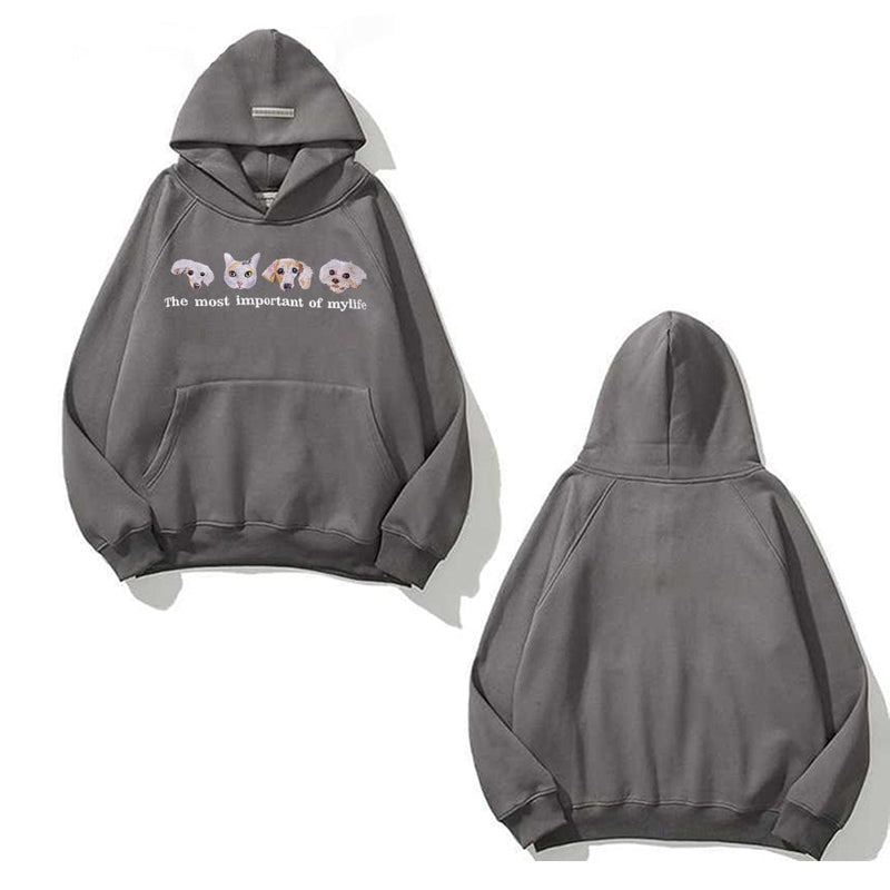 Custom embroidery personalized pet custom men and women retro street couple sportswear