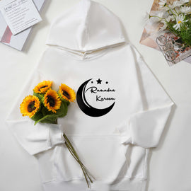 Custom Ramadan Kareem Hoodie, Ramadan Mubarak Hoodie, Islamic Hoodie, Happy Ramadan Muslim Hoodie