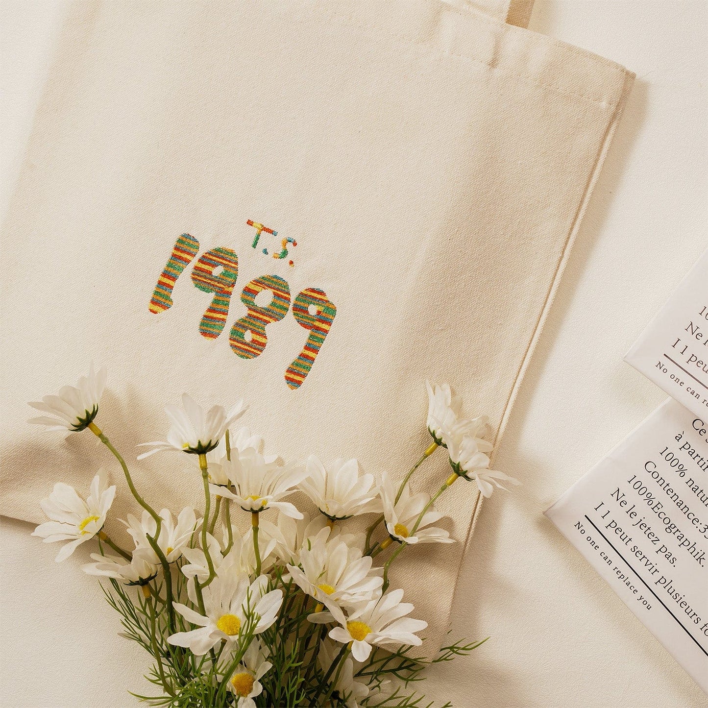 Custom Embroidered Music Album Canvas Bag