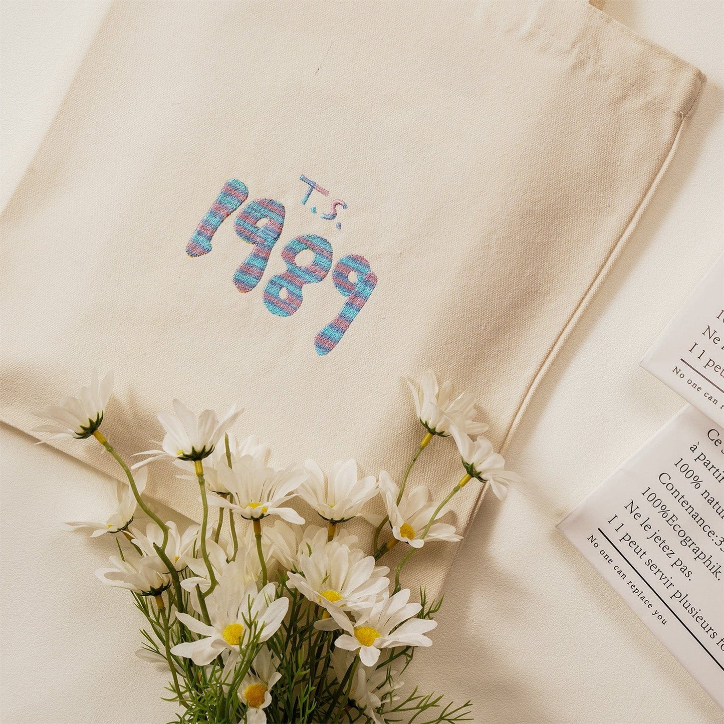 Custom Embroidered Music Album Canvas Bag