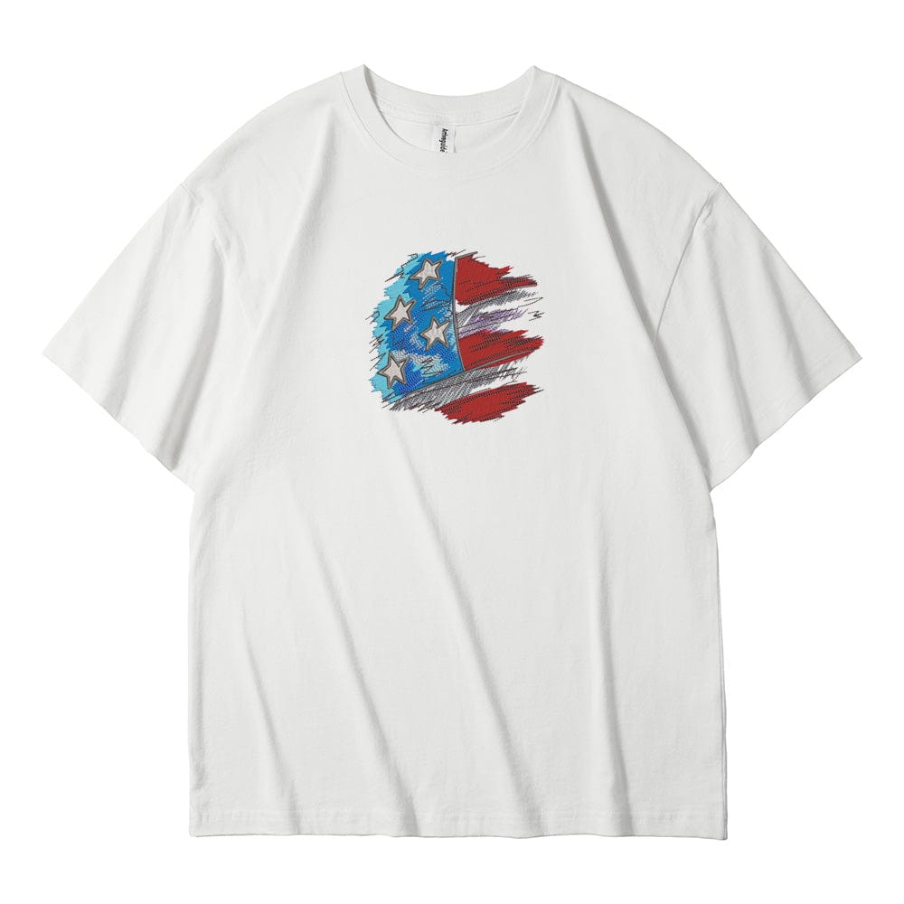 flag day. Memorials, thanksgivers, embroidered T-shirts
