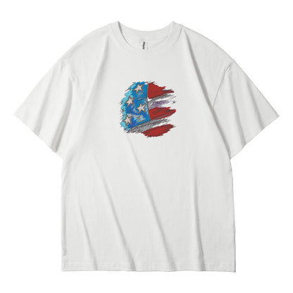 flag day. Memorials, thanksgivers, embroidered T-shirts