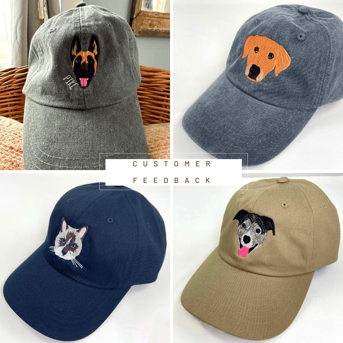 Personalized Full Color Embroidered Cap, Customized Your Own Hat