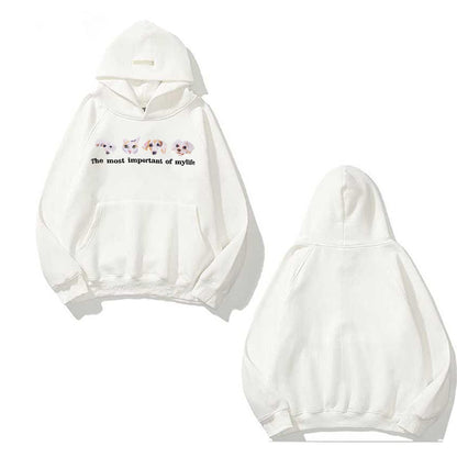 Custom embroidery personalized pet custom men and women retro street couple sportswear