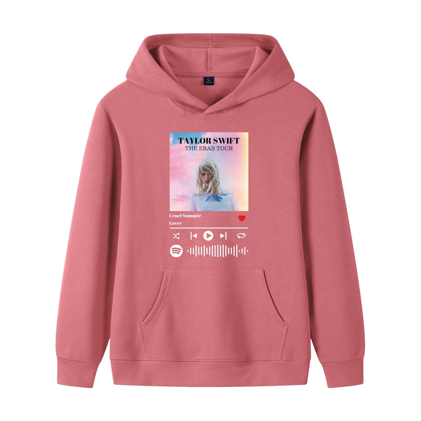 Custom Spotify Scannable Music Code Hoodie With Photo