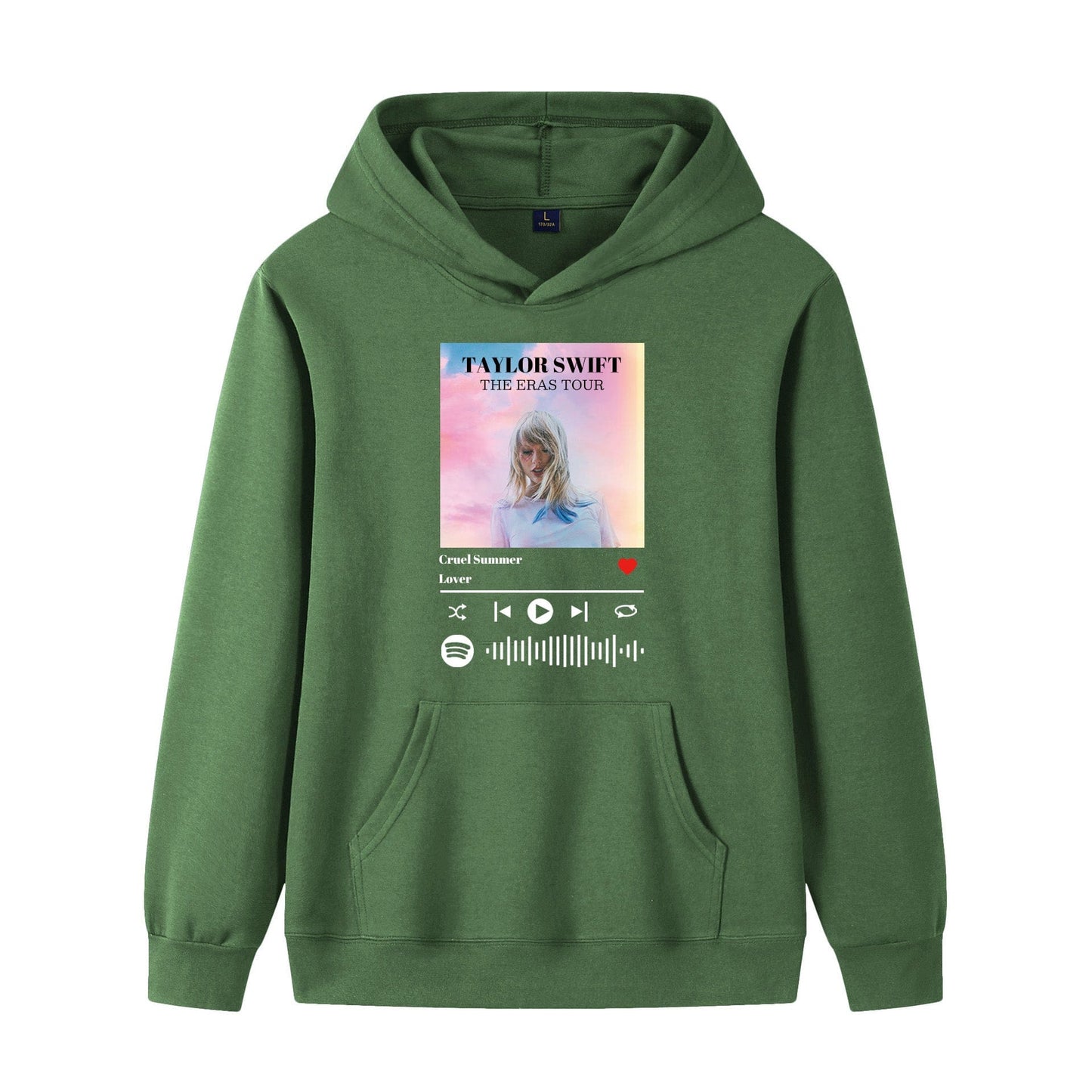 Custom Spotify Scannable Music Code Hoodie With Photo