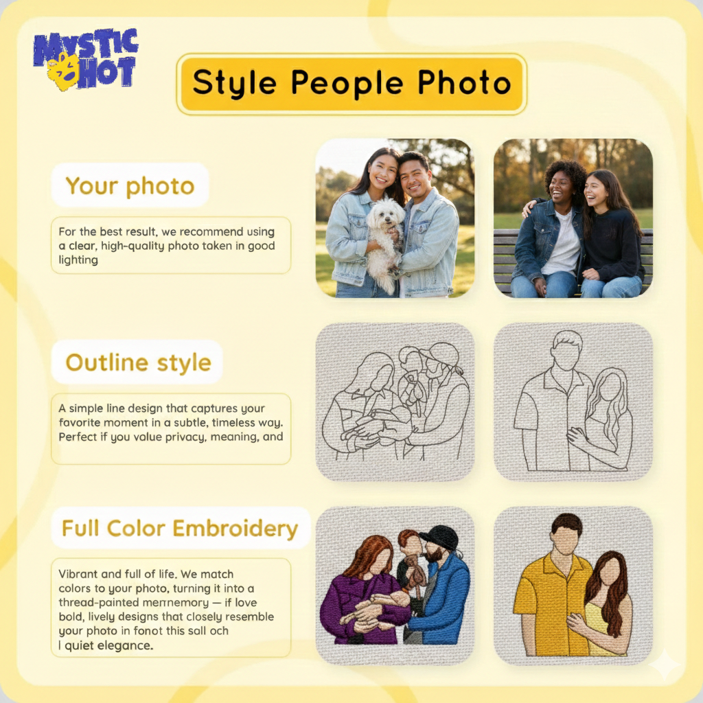 Washed hoodie Portrait embroider music player Couple family gift