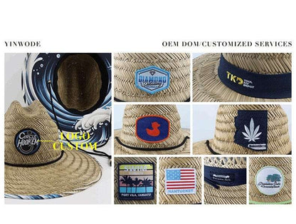 New Arrivals Beach Hat Lifeguard Man Sun Hat With Custom Patch