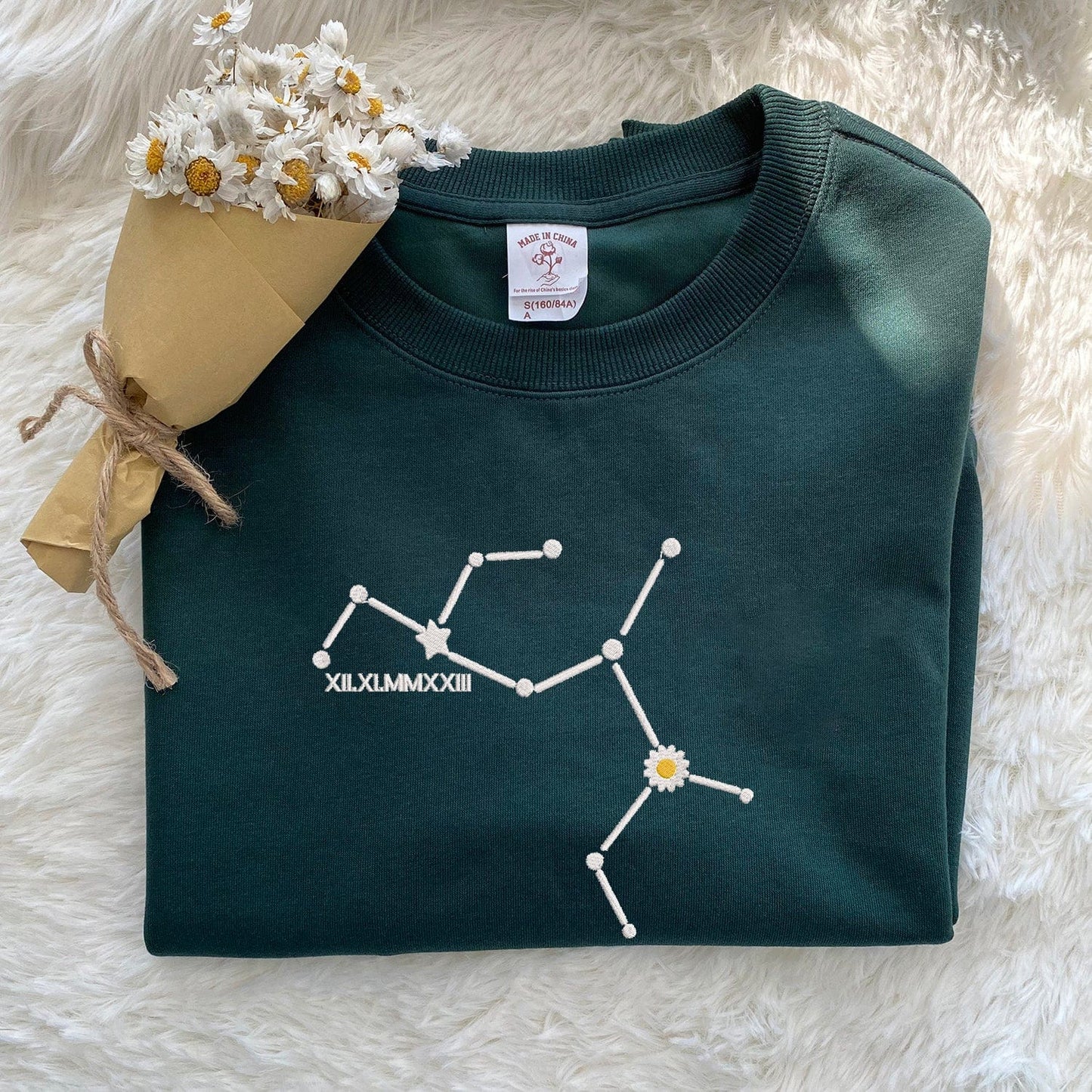 Mystichot Custom Embroidered Constellation Sweatshirt/Hoodie