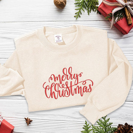 Customized Christmas Element Hoodie | Unique Embroidery, Make This Christmas Even More Special!