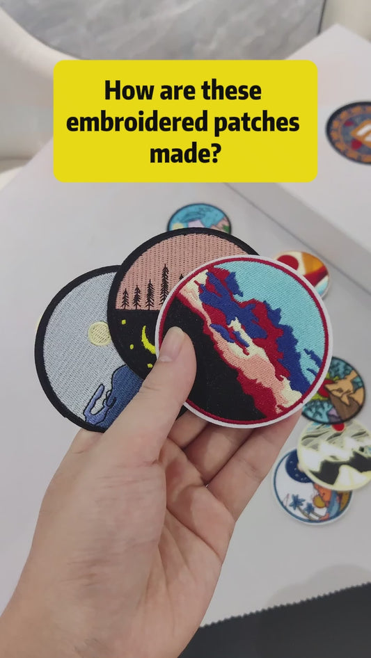 Customizable Embroidered Circular Patches: Unique and Creative
