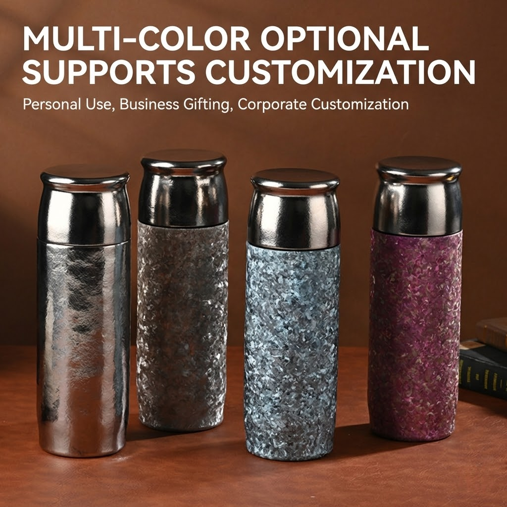 The Crystal Ti Series: Pure Titanium Magnetic Tea Tumbler & Sharing Cup