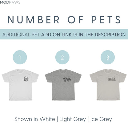 Custom Pet Shirt - Corner Pet Photo + Name